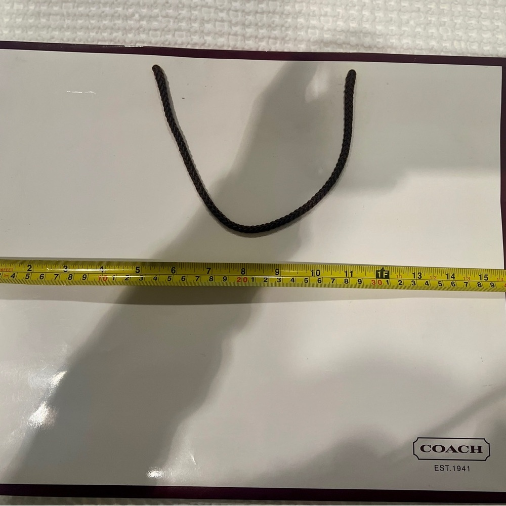 Coach White and Black Shopping Bag - Picture 2 of 3